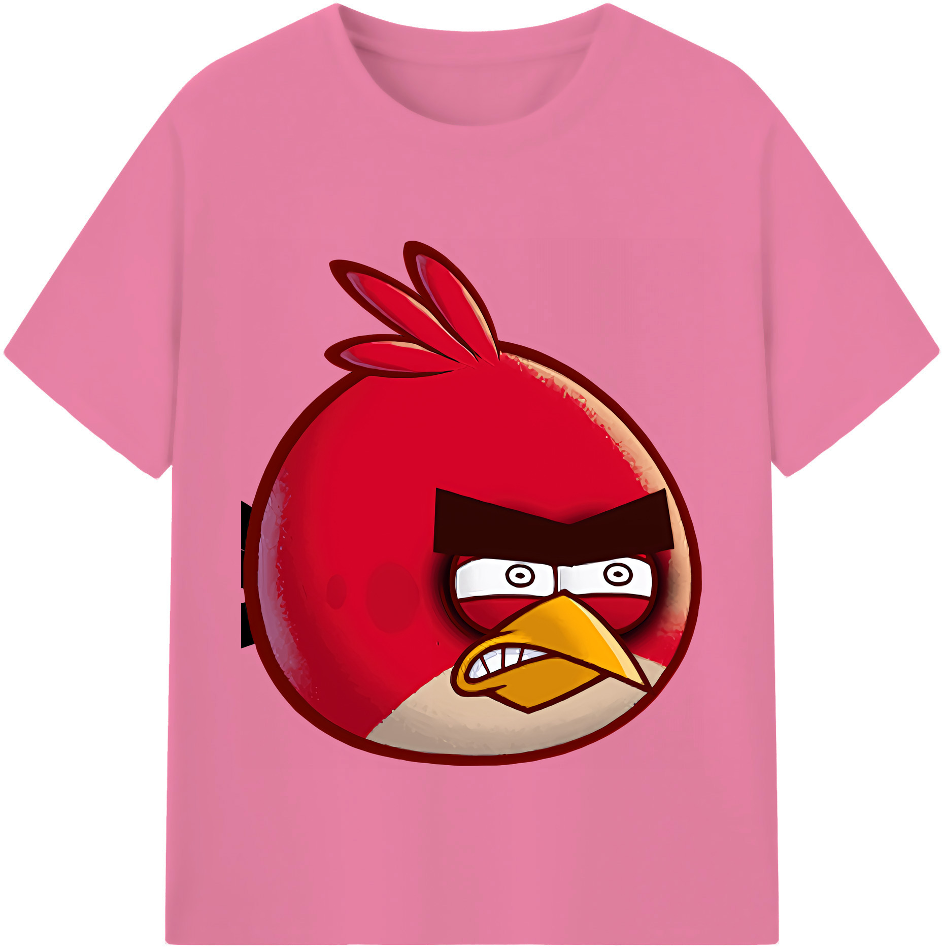 （画像用） Angry Birds アングリーバード 綿100％半袖Tシャツ（フロントプリント）